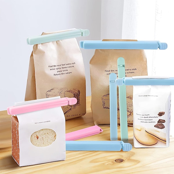 Förstärkt Förslutningsklämma Set, Tättslutande Design För Att Säkerställa Matens Färskhet I Chipspåsar Och Snacks-påsar, Återanvändbara Och Hållbara För Långvarig Användning,