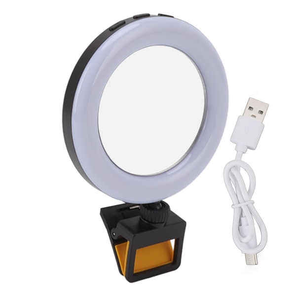 Ladattava kannettava selfie-rengasvalo USB-latauksella