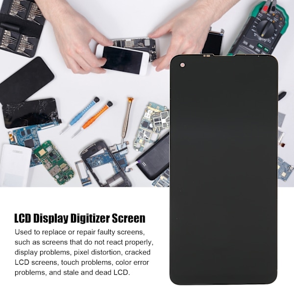 LCD-skärmersättning Display Touch Digitizer Assembly Replacement med verktyg för Motorola Moto G Power 2021 XT2117