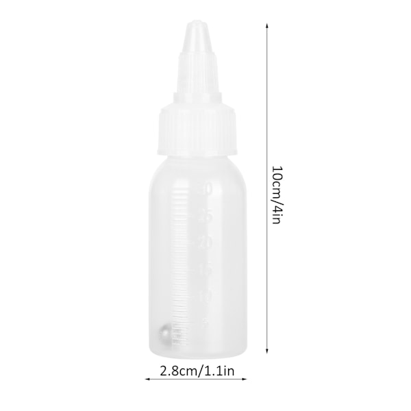 30 ml tom flaska för färg, korrosionsbeständig, med skala