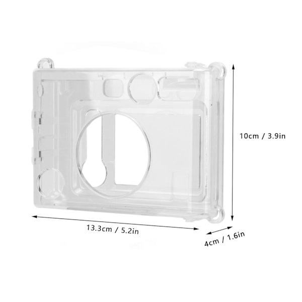 Kamera Genomskinligt Fodral Transparent Skyddande Fodral med Axelrem för Fujifilm Instax Mini Evo Kamera