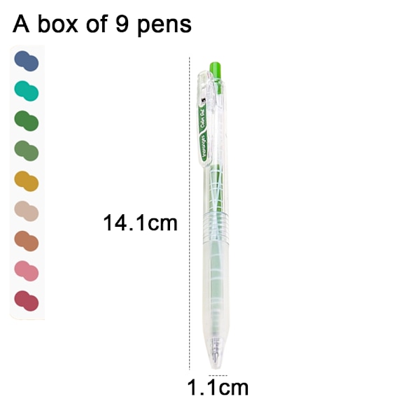 Gel Penne Assorterede Farver 9 Tæller Kontor & Skole