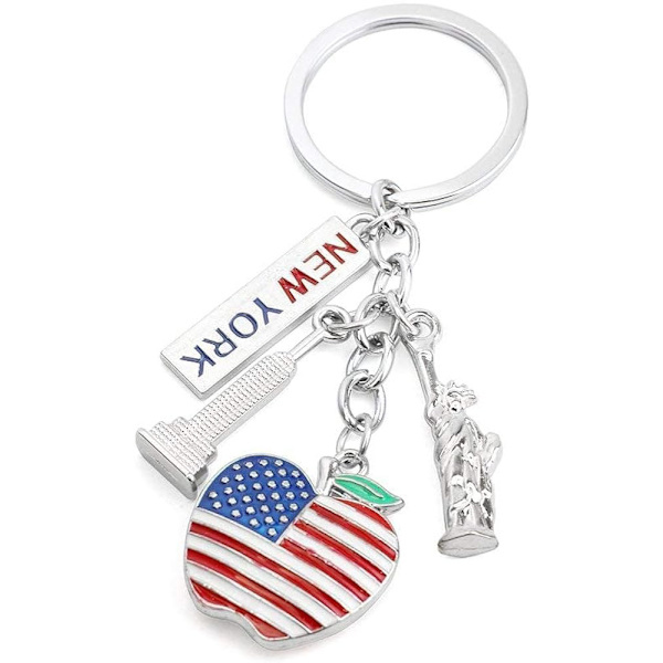 New York nøglering Frihedsgudinde I Love New York Souvenir nøglering