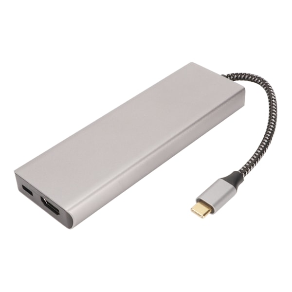 USB C Hub M.2 Interface SSD-kabinet 8 i 1 100W 5Gbps overførsel Aluminiumlegering USB C Dockingstation til Win