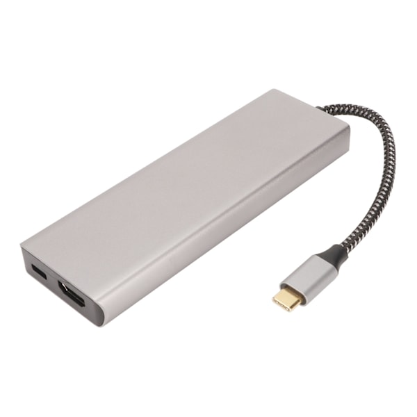 USB C -keskitin M.2 -liitäntä SSD -kotelo 8 in 1 100W 5 Gbps siirto alumiiniseos USB C -telakka Winille