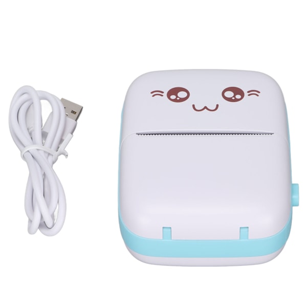 Mini bærbar skriver for tekst, bilder, notater, handleliste og etiketter - blekkfri minilommeprinter