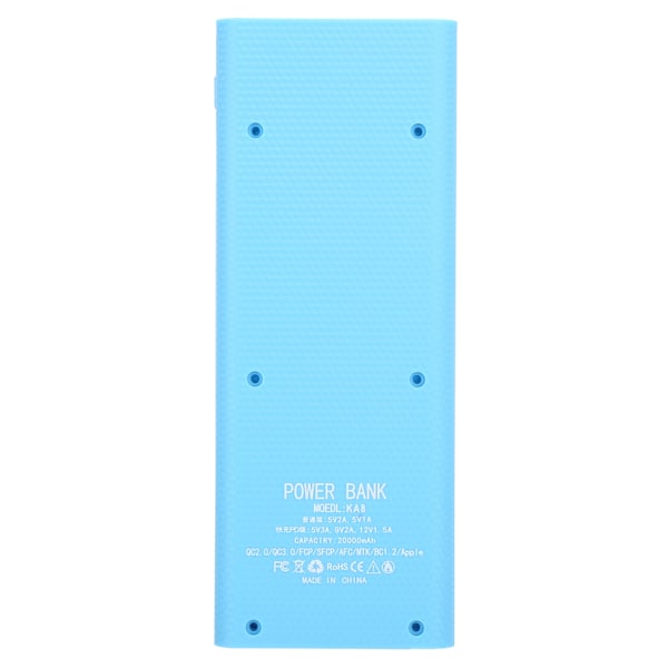 Lätt 8 x 18650 Batterilagringsbox DIY Bärbar Powerbank Jacking Tillbehör Blå