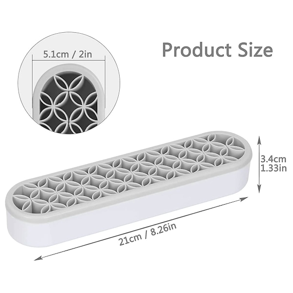 Silikone Makeup Børsteholder, Multifunktionel Kosmetik Opbevaringsboks Desktop Organizer