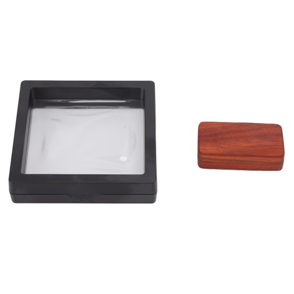 Fidget Slider Röd Sandelträ Stress Relief Graverad Fingertip Fidget Slider Leksak för Kontor