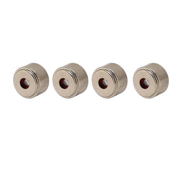 Rostfria Stålpärlor, 6 mm Storlek, Metall Mellanläggspärlor För DIY-projekt, 4 st, Imponerande Korrosionsbeständighet, Estetisk Design, Perfekt För Smycken