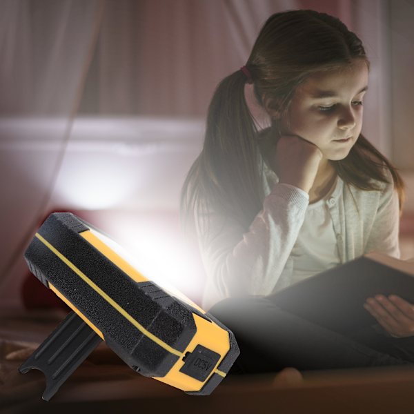 10W ABS Gul USB-laddning Ljusstark Utomhus Bärbar LED Camping