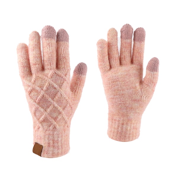Star Vinterhandsker til kvinder Varme strikkede handsker Touchscreen