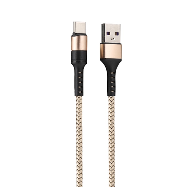 1M 5A TypE C Snabbladdningsdatakabel för Huawei P10/P10plus p20/P20Pro (Guld)