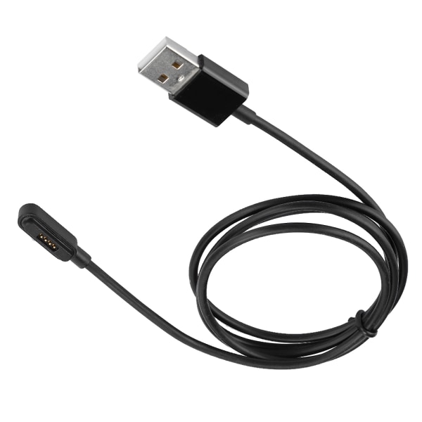 1m/3,3ft Smart Watch Magnetisk Oplader Opladning Datakabel Sort til Asus ZenWatch 2
