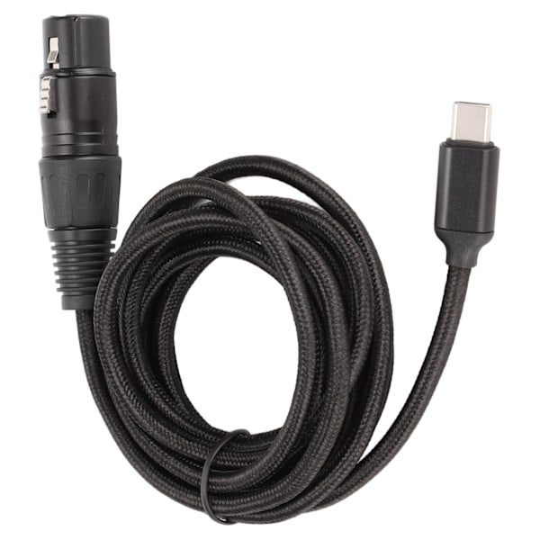 USB C til XLR hun-kabel med lav støj HIFI Plug and Play USB C mikrofonkabel til Windows 3 meter/9,8ft