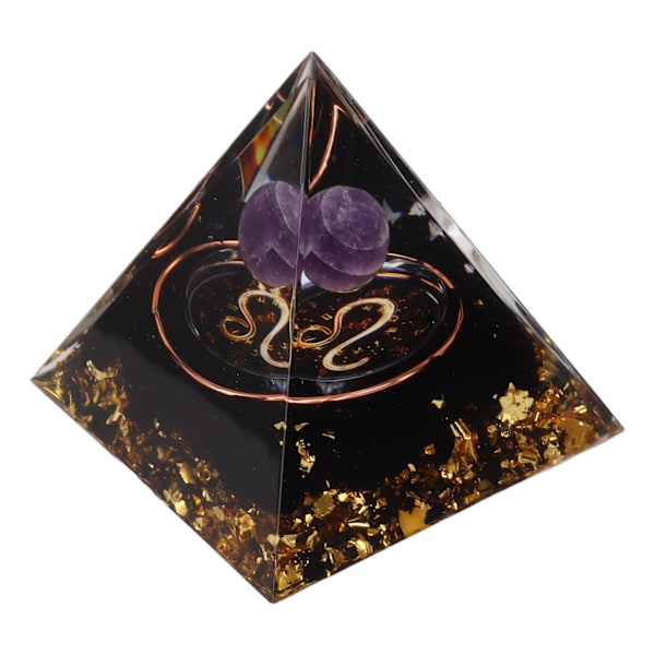 5cm Orgonitt Pyramide for Positiv Energi Healing Krystall Pyramide Meditasjon Orgonitt Pyramider Chakra Stjernetegn Energi Generator