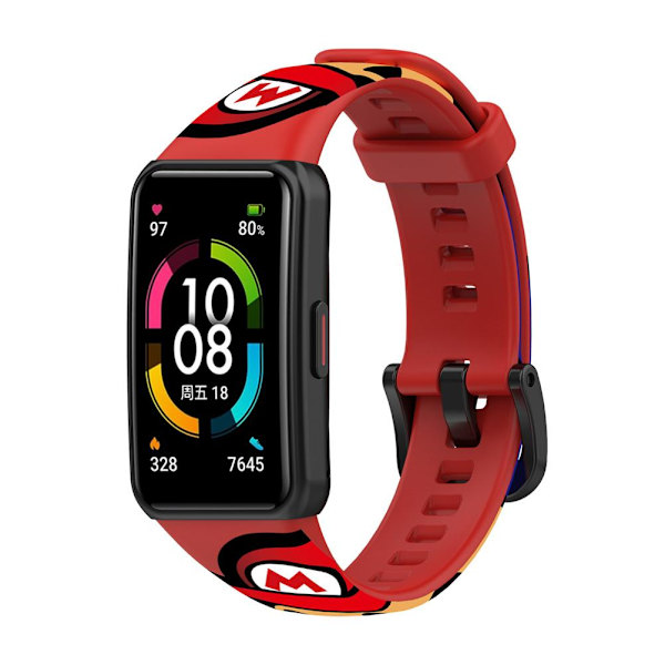 Reserve Rem til Huawei Band 6 til Honor Band 6 Vandtæt Silikone Armbånd Blødt Armbånd