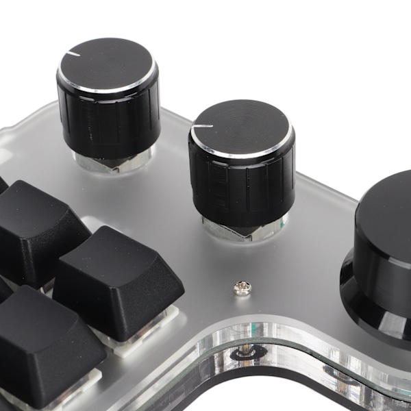 Programmerbar tastatur med RGB 3 knott 12 taster 2.4G USB-mottaker Bluetooth DIY multifunksjonstastatur
