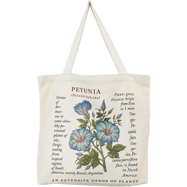 Vintage-painatettu juuttikassi, juuttikassi, ostoskassi, kangas