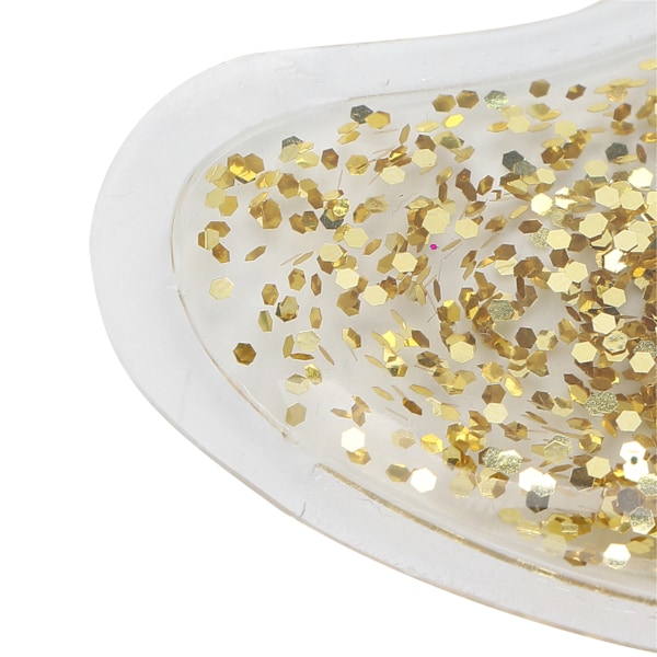 Glitter Sequin Genanvendelig Øjengel Ispose Køling Varmende Øjenpose Plaster til Mørke Ringe Guld