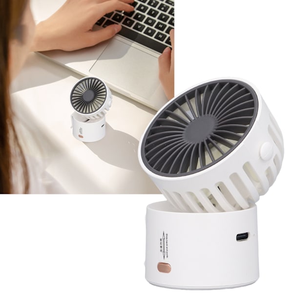 Necklace Fan 3.5W 3 Modes 45 Degrees Up and Down USB Charging Hands Free Portable Neck Fan for Home Office Travel White