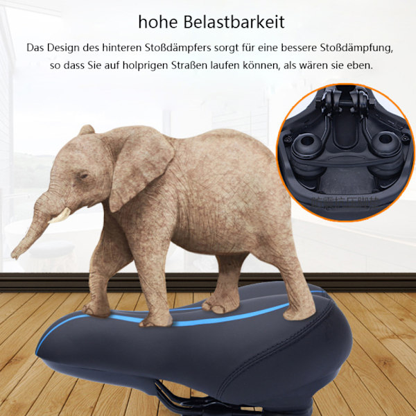 Sitt upp med stil: Memory Foam-kudde, högelastisk gummibotten för ökad stabilitet, universell klämadapter erbjuder snabb och enkel installation
