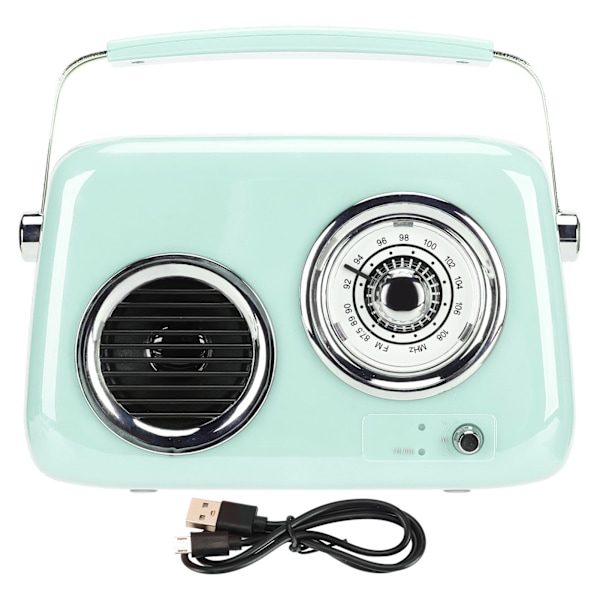 Retro Radio Bluetooth-højttaler - bærbar håndholdt HiFi-stereolyd - sød gammeldags radiohøjttaler til fest udendørs