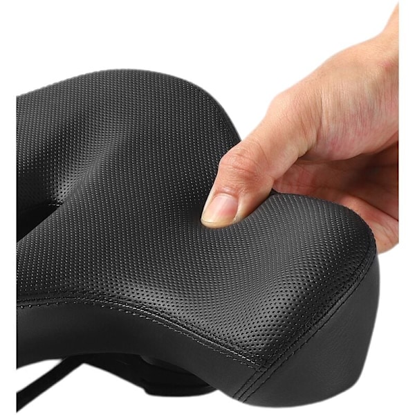 Bekväm cykelsadel, extra vaddering, ventilerande och ergonomisk design, långvarig med enkel installation, universell passform för de flesta cyklar,