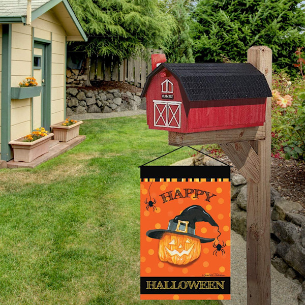 Burlap Vertical Double Sided, Trick or Treat Garden Flag Vertic