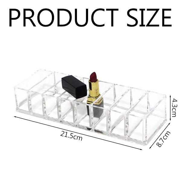 8 Gitter Kosmetikhylde, Hylde Vaskbar Transparent Toiletartikler Hyldeholder I Hjem Butik,Transparent