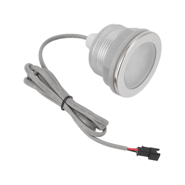 Vattentät LED-badlampa i rostfritt stål med färgglad frostad yta, nedsänkbar LED-poollampa för badkar och fiskdammar
