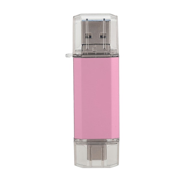 U Disk 3 i 1 Höghastighets USB3.0 Flash Disk i Roséguld av Aluminiumlegering för Mobiltelefoner och Datorer (256GB)