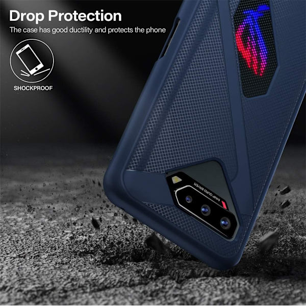 Gaming Phone Case för ASUS ROG Phone 5 Värmeavledningsskydd Silikon och TPU-skydd Unik Formfodral för Män och Kvinnor Ultra Slim Tunnt Skydd Repskydd