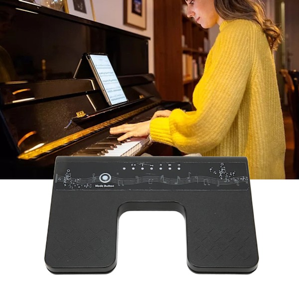 Wireless Page Turner Pedal Bluetooth Rechargeable Silent Music Page Turner for Tablet Smart Phone