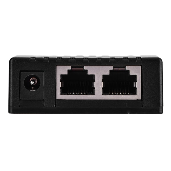 POE Splitter Power Over Ethernet Injektor Adapter för LAN-nätverk Svart