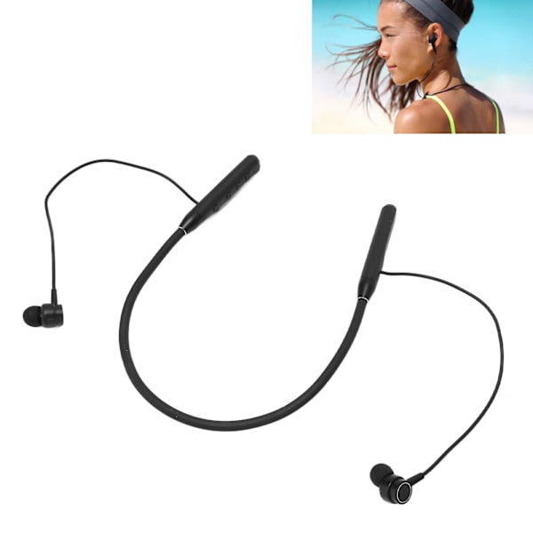 Bluetooth Neckband Headphones IPX7 Waterproof HiFi Stereo Deep Bass Magnetic Neckband Wireless Headsets for Sports