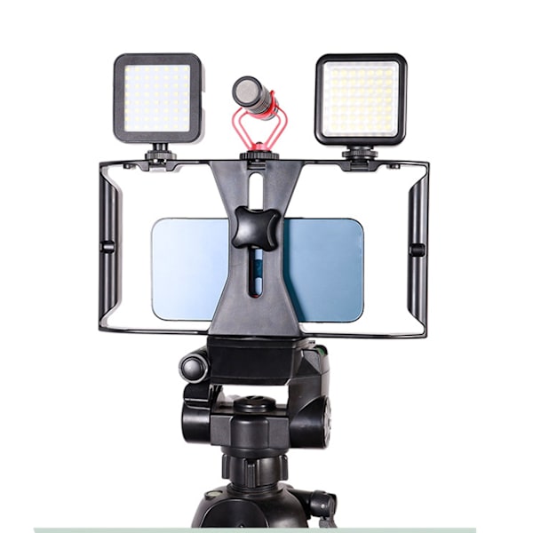 Telefon skytestativ stabilisator profesjonell mobiltelefon håndholdt kaninbur for live video portrett opptak skyting