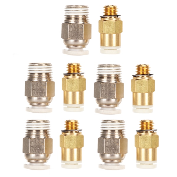 5 set PC4 M6 pneumatiska kopplingar tryck för att ansluta PC4 01 snabbkoppling för CR 10 10S S4 S5 CR 10S Pro för Ender 3