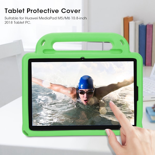Skyddande tablettfodral för Huawei MediaPad M5/M6 10.8 tum AntiDrop EVA Barnvänligt (Grön)