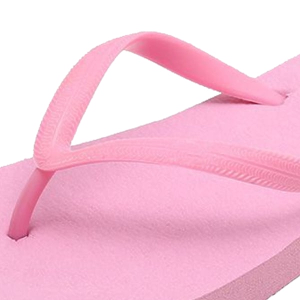 Dam Strand Halkfria Flip-flops Tecknat Mönster Bekväma Fotvalvsstöd Flip-flops Andningsbara Platt Tåsandaler Rosa M