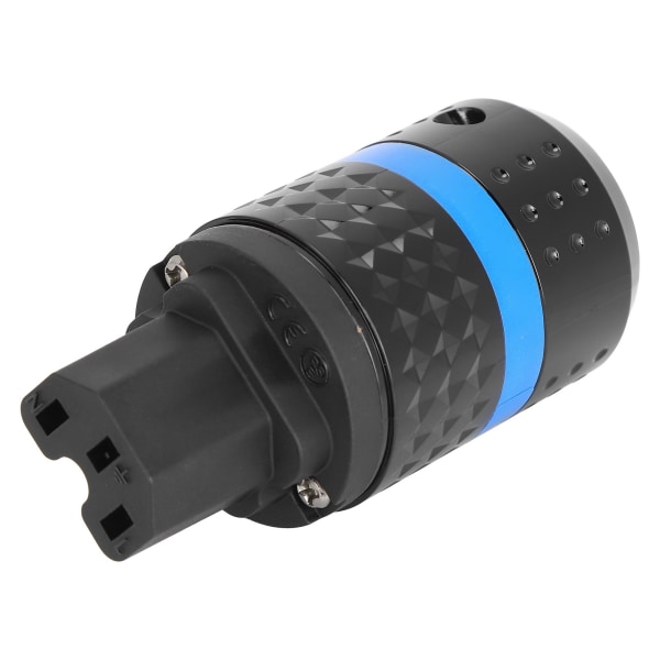 Monosaudio IEC-kontakt Hållbar Ren Koppar Guldpläterad Ljudströmskontakt 100~250V(F102G ( Hon ) )