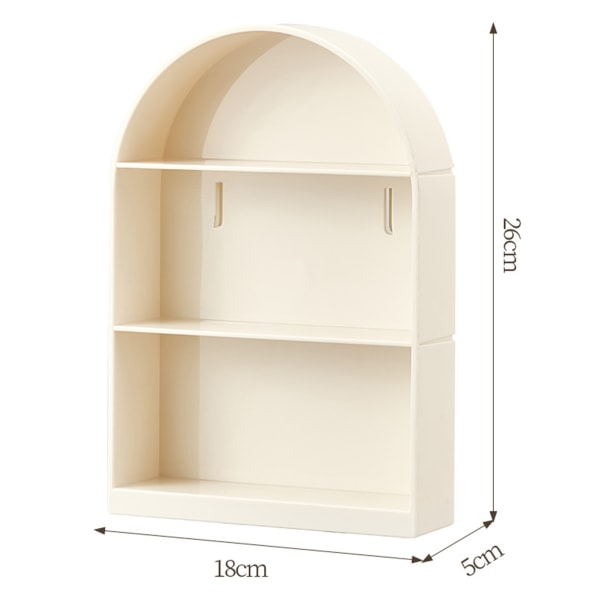 Väggmonterad skyltfönster Blind Box Figurer Display Case Hantverk Förvaringsställ Dammtät Dockleksak Förvaringslåda, Beige