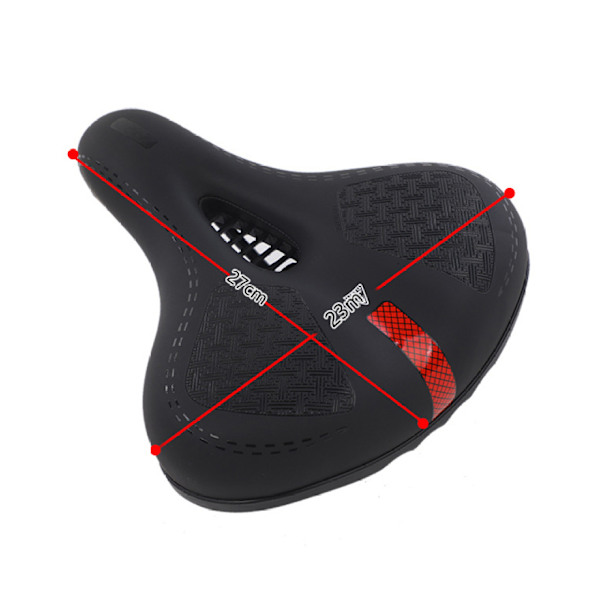 Cykelstol med Memory Foam, 90 Dagars Pengarna-Tillbaka-Garanti, Bekväm Cykelsadel med Förtjockad Ryggdyna, Andningsbar & Vattentät Design, För Män och Kvinnor