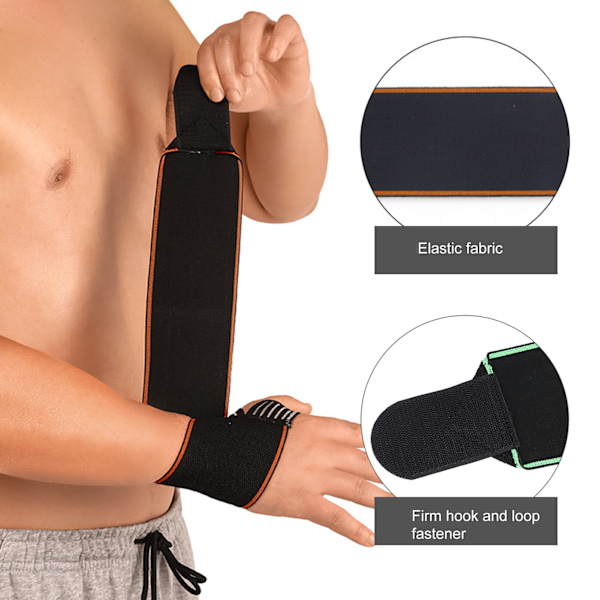 2 st handledsstöd bandage högelastisk fitness handledsskydd bandage handledsskydd