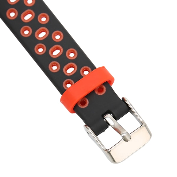 Smart armbåndsrem Smartwatch armbåndsrem Loop armbåndsrem Bicolor Anti Lost for Xiaomi Mi Band 6 5 NFC(Svart Rød )