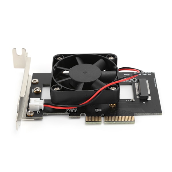 Adapterkort PCIE X4 NVMe M.2 NGFF 2280 SSD med køleventilator til PClE X4 konvertering