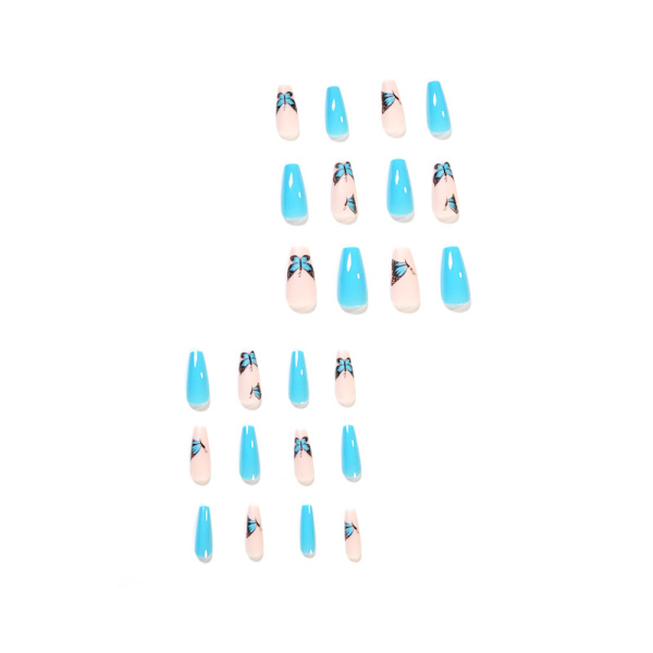 Medium Press on Nails Coffin Fake
