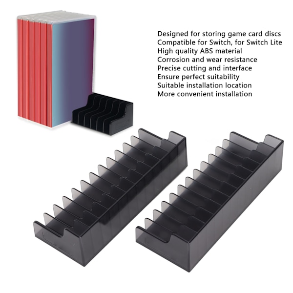 Spil Kort Opbevaringsstativ ABS Multifunktionelt Spil Disk Display Box Beslag til Switch