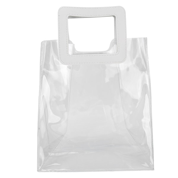 Presentpåse Robust Botten Handväska Transparenta Påsar för Födelsedag Julklappsförpackning (L)