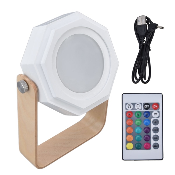 LED-lykta lampa touch switch LED-chip 18 färger RGB 4 lägen Bri
